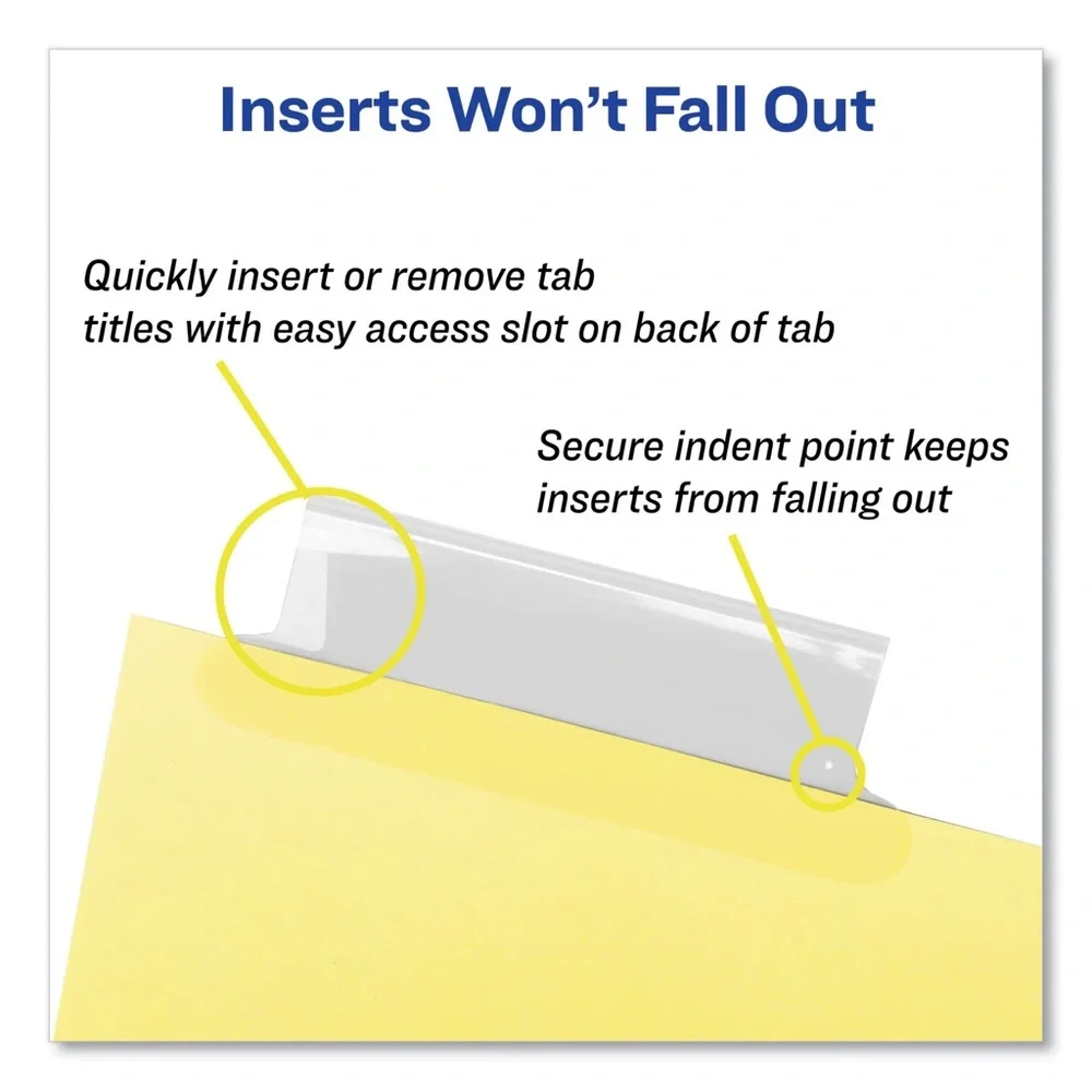 10 Pack Avery Big Tab Yellow Dividers